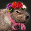 O famigerado avatar da capivara com laço e coroa de flores do Age of Empires III: Definitive Edition.